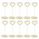 thumbnail image 1 of 10 Uds. Soportes para números de mesa, estilo corazón en capas, Base estable, soporte de tarjeta de lugar de Metal galvanizado para boda, fiesta, oficina, dorado, 1 of 5