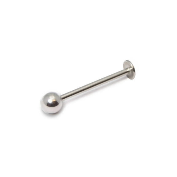 Surgical Steel Long Labret Stud 16  14 Gauge 16 MM - Tongue Ring