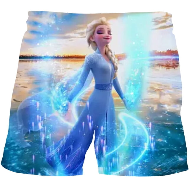 Niños Niñas Frozen 2 camisetas verano niños Casual manga corta camisetas para niña Elsa Anna princesa dibujos animados Tops camisetas Clothing9T Gao Jinjia LED