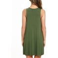 thumbnail image 3 of Women’s Tank Casual Dress Summer Loose T-Shirt Dresses Sleeveless Sundress with Pockets, 3 of 4