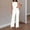 White, variant on Women's Sparkly Jumpsuits Trendy Solid Color High Waisted Sleeveless Cocktail Elegant Round Neck Off The Shoulder Slim Romper White XXXL