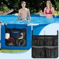 thumbnail image 5 of Outdoor Pool Storage Mesh Hanging Bag | Multifunctional Organizer for Balls Toys Accessories | Foldable Design | Adjustable Straps & Hooks | Quick-Dry | Large Capacity | 1 Pack, 5 of 9