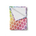 thumbnail image 2 of Polka Dots Soft Flannel Fleece Throw Blanket, Polka Dots in Soft Rainbow Colors Big Points Eternal Shapes Retro Pattern, Cozy Plush for Indoor and Outdoor Use, 50" x 70", Multicolor, by Ambesonne, 2 of 6