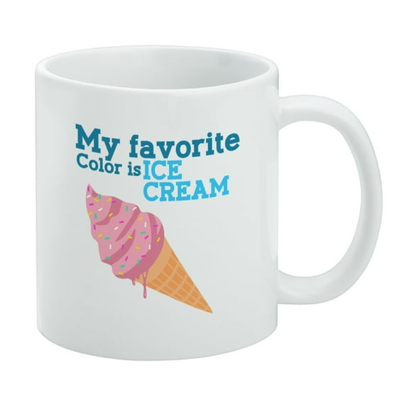 My Favorite Color is Ice Cream White Mug