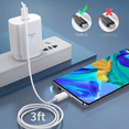 thumbnail image 4 of Cargador Rápido Tipo C De 25w Para Samsung Galaxy Con Cable BLANCO, 4 of 5