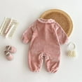thumbnail image 5 of XDZJLR Baby Girls Boys Jumpsuits Girls Rompers Long Sleeve Outwear Warm Winter Set Nightwear Sleepwear Pjs Pink 3-6 Months, 5 of 9