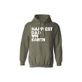 thumbnail image 3 of Happiest Dad on Earth Hoodie , Fathers Day Hoodie, Gifts for Dad, Unisex Hooded, Hoodie, 3 of 5