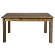 Jessamine 60 x 38 Rectangular Antique Rustic Solid Pine Farm Dining Table