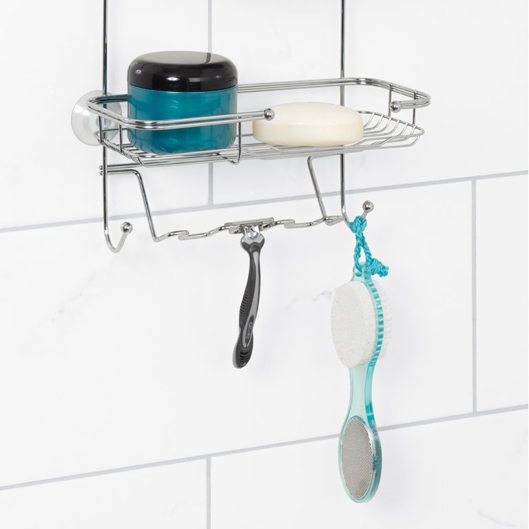 Aluminum Shower Caddy with 3 Shelves, Better Homes & Gardens Rust Proof  over the Showerhead - Walmart.com