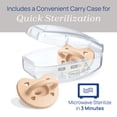 thumbnail image 6 of Chicco PhysioForma® Luxe One-Piece Silicone Pacifier, 0-6 Months, 2pk  - Blush, New, 6 of 11