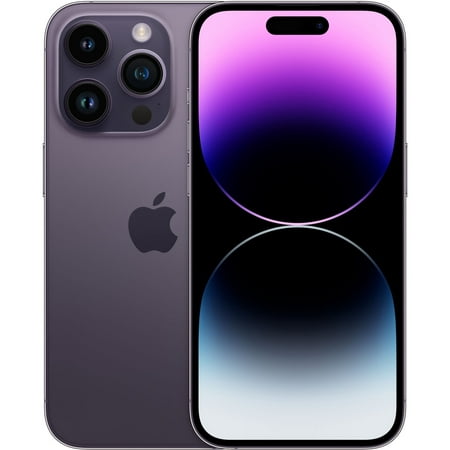 Pre-Owned Apple iPhone 14 Pro 256GB GSM / CDMA Unlocked Smartphone - Deep Purple (Refurbished: Good)