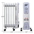 thumbnail image 2 of Gymax 1500W Oil Filled Space Heater Radiator w/ Adjustable Thermostat Home Office, 2 of 9