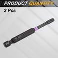 thumbnail image 3 of Uxcell 2pcs TT27 Torx Impact Screwdriver Bit 1/4" Hex Shank 3" Long Magnetic with Hole, 3 of 7