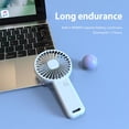 thumbnail image 3 of Ventilador Mini portátil Carga USB Refrigeración 3 velocidades Ventiladores pequeños para exteriores Azul, 3 of 7
