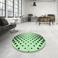 thumbnail image 3 of Ahgly Company Indoor Round Patterned Mint Green Area Rugs, 8' Round, 3 of 6