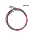 thumbnail image 1 of 6-Piece Steel Acoustic Guitar Strings Set with Rainbow Colors - Rustproof Coated, Bright Clear Sound, Ideal for Beginners Learning & Practice, Fun Colorful Replacement Strings for Guitar Lovers (20g), 1 of 7