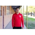 thumbnail image 3 of LIFEGUARD Officially Licensed Mens 1/4 Quarter Zip Active Performance Long Sleeve Shirt (XL) Red, 3 of 6