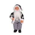 thumbnail image 1 of Muñeco de Papá Noel, adorno de escritorio, obra de arte decorativa, artesanía creativa, gabinete, decoración navideña, decoración navideña para hotel, negro, 1 of 8