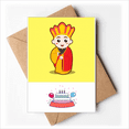 thumbnail image 1 of Moine Bouddhiste Rasant Joyeux Anniversaire Cartes de Voeux Enveloppes Vierges, 1 of 3