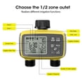 thumbnail image 3 of Watering Timer, Leakage Proof Sprinkler Timer 2 Zone Programmable  for Lawn Yard Pool, 3 of 7
