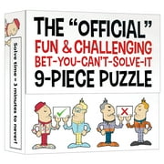 All Things Equal: The "Official" Fun & Challenging Bet-You-Can't-Solve-It 9-Piece Puzzle - Match Characters Heads & Bodies, Funny Brainteaser, Ages 8+