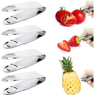 Banana Slicer,Strawberry Huller Stem Remover and Strawberry Slicer Set,  Salad Peeler Cutter Kitchen Tools For Banana, Sausage,  Strawberry,Grape,MANJIA