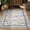 Boho Light Blue Floral, variant on 4 Pcs Rug Tape, Double-Sided Adhesive Non Slip Rug Pads Grippers for Hardwood Floors and Tiles