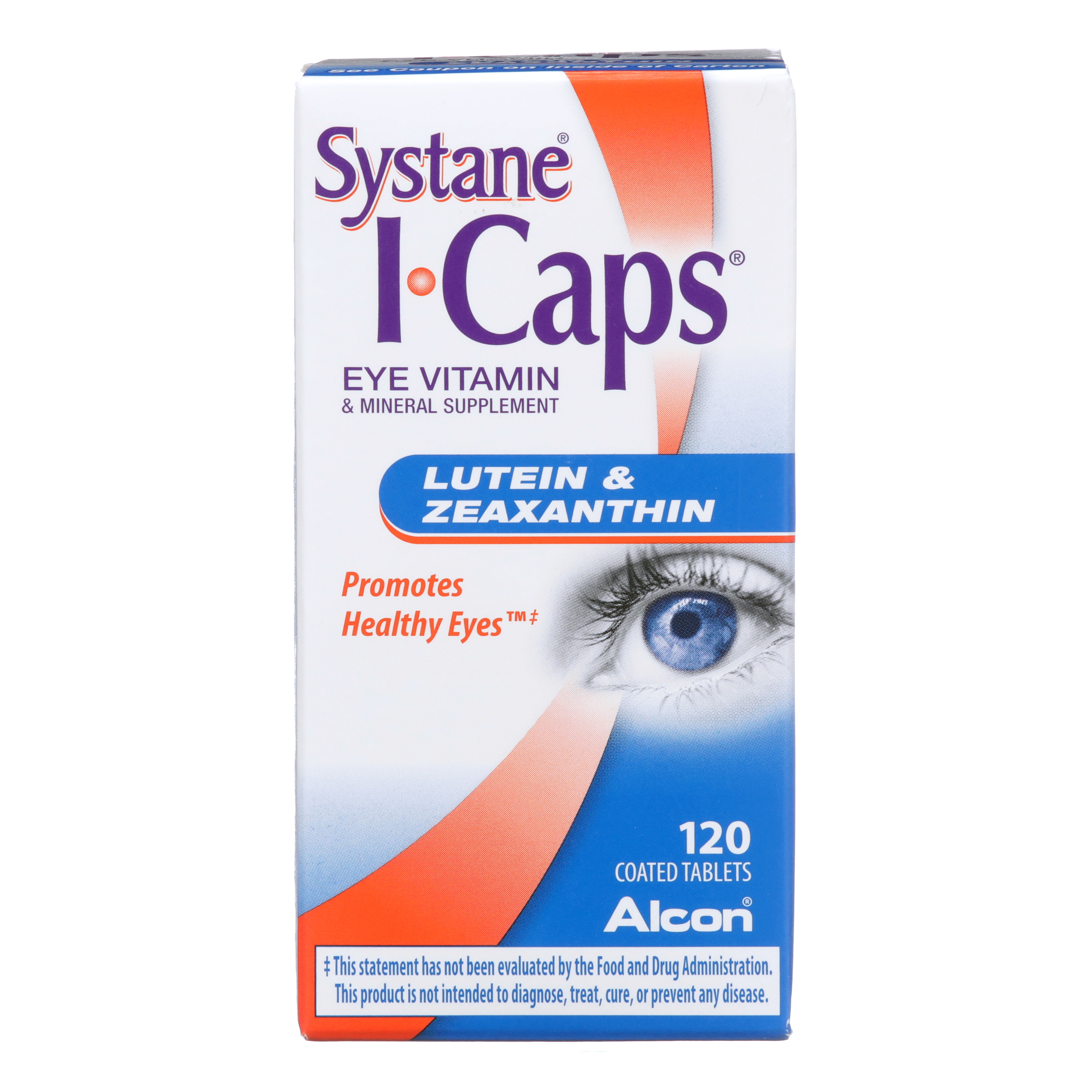 ICaps Lutein and Zeaxanthin Eye Vitamin Coated Tablets, 120 ct