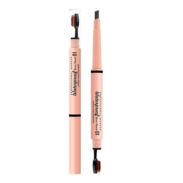 2 in 1 Double Ended Eyebrow Pencil with Replacement Tip Micro Percision Tip Fill and Defines Brows Natural Looking &No Need to Sharpen and Not Easy to Fade Eyebrow1pc