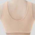 thumbnail image 3 of Women's Front Buckle Lace Edge Seamless Wireless Yoga Bra - Nylon/Spandex, 3 of 3