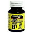 thumbnail image 5 of Nature's Blend Dietary Supplement Vitamin B-1, Preservative Free, 100ct, 3-Pack, 5 of 5