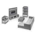 thumbnail image 1 of Ensemble de Meubles de Salle de Jeux pour Poupées de 18 Pouces - Gris/blanc, 1 of 5