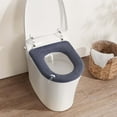 thumbnail image 5 of Thickened Toilet Seat Cover Winter Warm Washable Knitted Universal Fit Bathroom Comfort Essential​(Dark Gray), 5 of 5