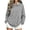 Gray#women long sleeve solid sweatshirt, variant on Lcziwo Womens Peter Pan Collar Sweatshirt Cuffed Long Sleeve Solid Pullover Oversized Casual Fall Winter Outfits White,L