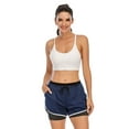 thumbnail image 5 of Women's Running Shorts Elastic Waistband High Waisted Shorts Pocket Sporty Workout Shorts Gym Athletic Shorts Pants, 5 of 8