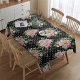 thumbnail image 2 of Pioneer Flower Floral Print Pattern Rectangle Tablecloth 60"x84",Waterproof Polyester Rectangle Table Cloth, Wipeable Spillproof Polyester Tablecloth for Dining, Camping, Indoor and Outdoor, 2 of 5