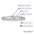thumbnail image 2 of Vir Jewels 4 CTTW IGI Certified SI1-SI2 Clarity Diamond Bracelet 14K White Gold Tennis, 2 of 5