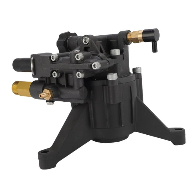 High Pressure Washer Pump, Wide Compatibility Horizontal Plunger Pump 3/4 Inch Shaft Double Sealing 180-250 Bar for Vehicle Washing