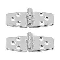 Uonlytech 2Pcs Silver Stainless Steel Concealed Hinges with Stable Fixation for Doors