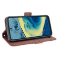 thumbnail image 5 of Case for Nokia XR 20 Cover Adjustable Detachable Card Holder Magnetic closure Leather Wallet Case - Brown, 5 of 5