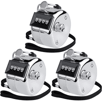 MaxGear Metal Handheld Tally Counter 4-Digit Number Count Clicker Counter, Hand Mechanical Counters Clickers Pitch Counter for Coaching, Knitting, People, Lap, Fishing, Golf and Row