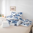 thumbnail image 4 of Erosebridal Sealife Turtle Bedding Queen Size,Ocean Animal Bed In A Bag Queen Size,Sea Wildlife Room Decorative,Reversible,Lightweight,7 Pieces, 4 of 5