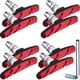 thumbnail image 1 of Sonducket 4 pares de pastillas de freno en V, accesorios modificados, accesorios para bicicletas, pieza de tope de rueda, pastillas de freno Ciclismo Rojo, 1 of 6