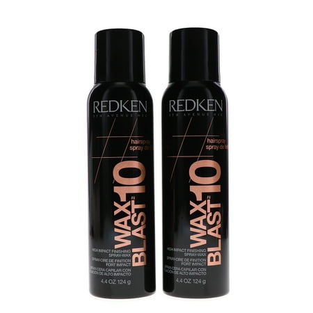 Redken Wax Blast 10 High Impact Finishing Spray Wax 4.4 oz 2 Pack