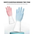 thumbnail image 4 of Home Gifts Reusable Rubber Gloves, Thread Non-Slip Cleaning Gloves, Dishwashing Gloves, Kitchen Gloves for Washing Dishes, Dishwasher Safe, 4 of 5