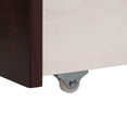 thumbnail image 6 of Arcticscorpion Twin Daybed, Kids Wood Bed with Drawers on Casters for Bedroom, Espresso, 6 of 7