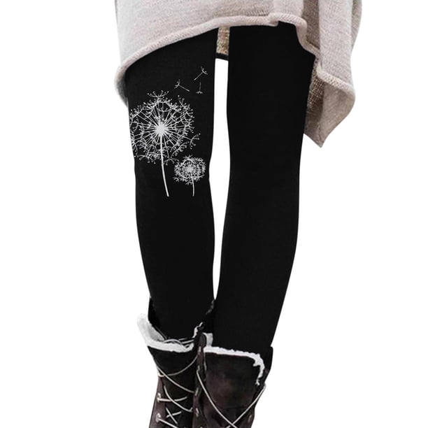 Gibobby Leggings Termicos Leggings informales invierno para mujer, pantalones capri térmicos con cintura elástica, pantalones entrenamiento, pantalones estampados térmicos(Blanco, XXL)