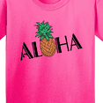thumbnail image 4 of Inktastic Aloha with Pineapple Youth T-Shirt, 4 of 5