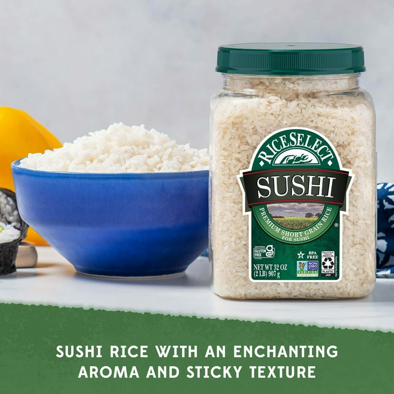 RiceSelect Sushi Rice, Premium Short Grain Rice for Sushi, Gluten