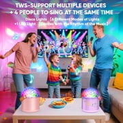 WooToy-US Mini Karaoke Machine for Kids, Gifts for Girls Ages 3-12, Bluetooth Speaker with 2… — $22.99 (30% off)